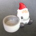 Father Christmas Pillar Candle Holders - For 5cm Pillar Candles